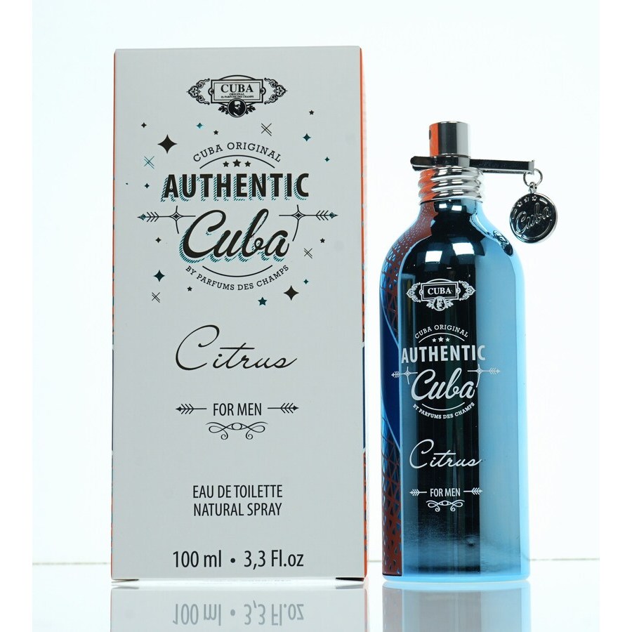 Cuba Mens Authentic Citrus EDT Spray 3.3 oz Fragrances 5425039222820