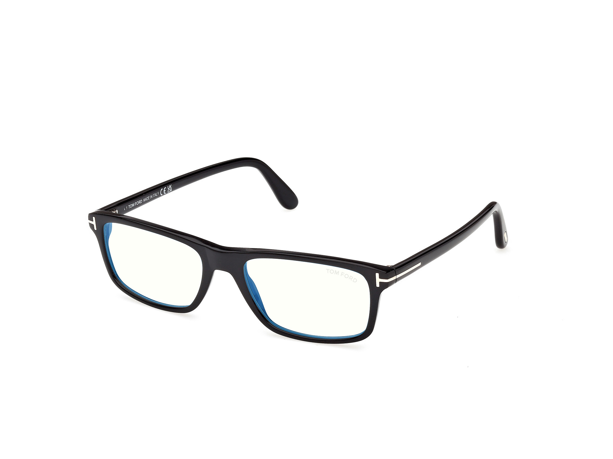 Tom Ford Blue Light Block Rectangular Mens Eyeglasses FT6119-B 001 53 150$