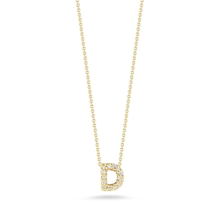 Roberto Coin Love Letter D Pendant Yellow Gold And Diamonds - 001634Aychxd 990$