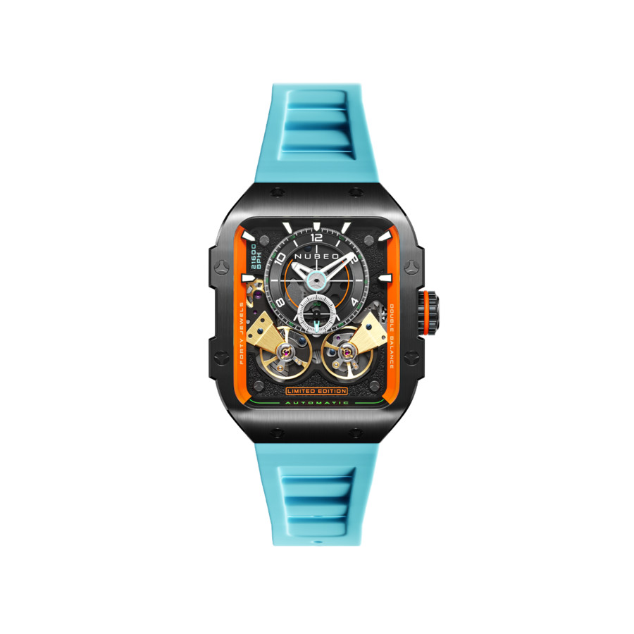 Nubeo Maven Automatic Black Dial Mens Watch NB-6077-0C