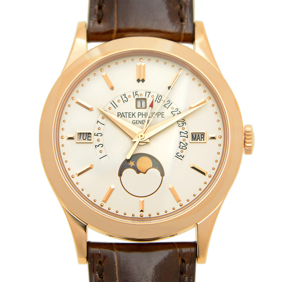 Pre-owned Patek Philippe Grand Complications Silvery Opaline Dial Mens Watch 5496R-001 61420$