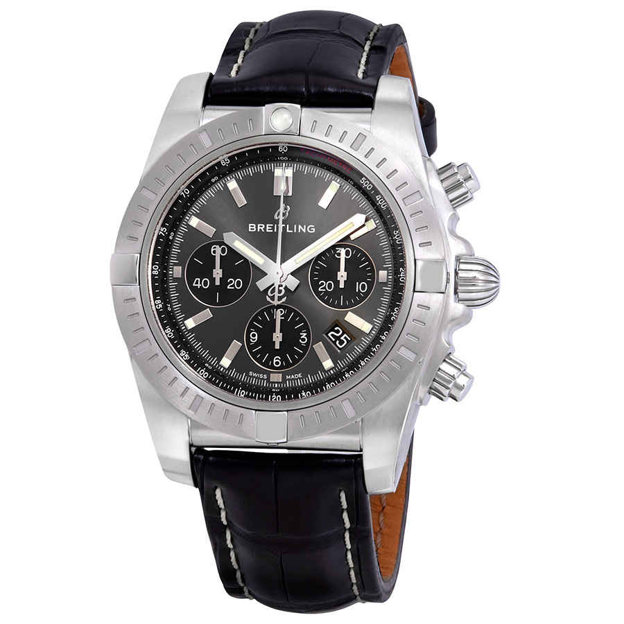 Breitling Chronomat Chronograph Automatic Blackeye Gray Mens Watch AB0115101F1P1 5650$
