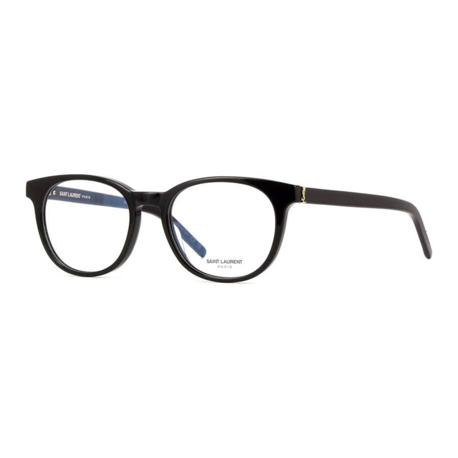 Saint Laurent Ladies Black Round Eyeglass Frames SLM111 001