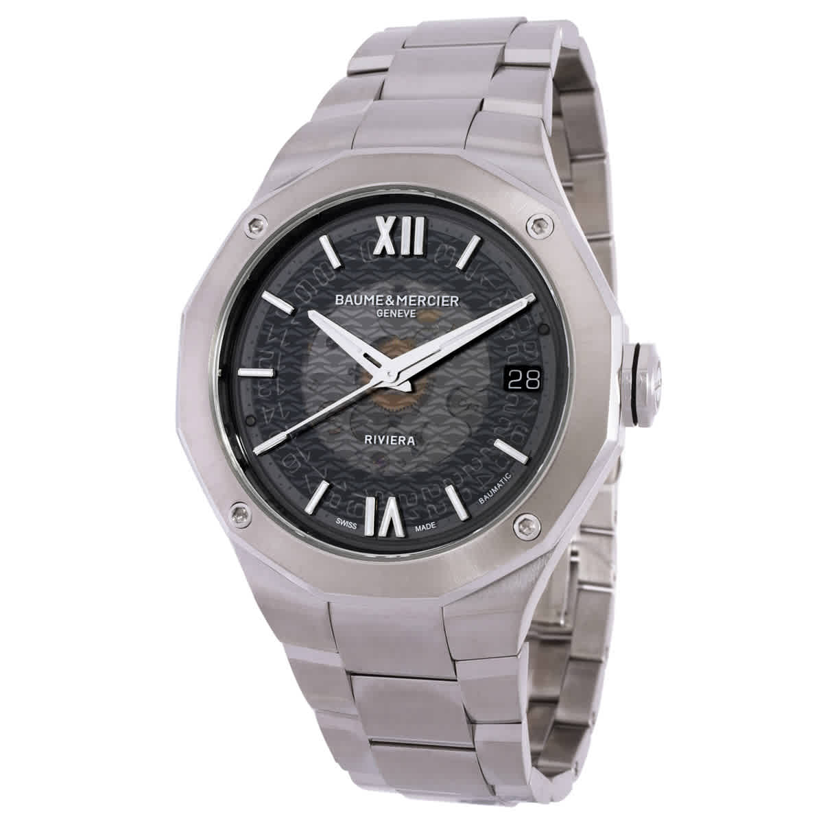 Baume et Mercier Riviera Automatic Grey Dial Mens Watch M0A10715 3010$