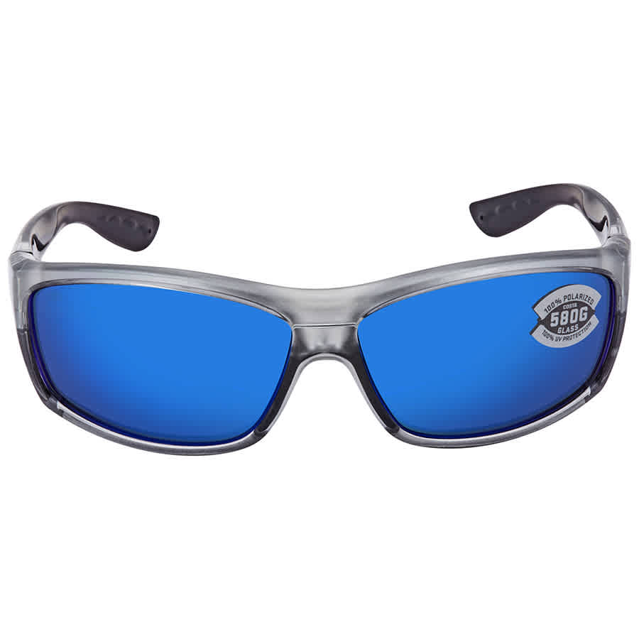 Costa Del Mar Costa Saltbreak Silver Frame Sunglasses w/Blue Mirror 580G Lenses 06S9020-90202265