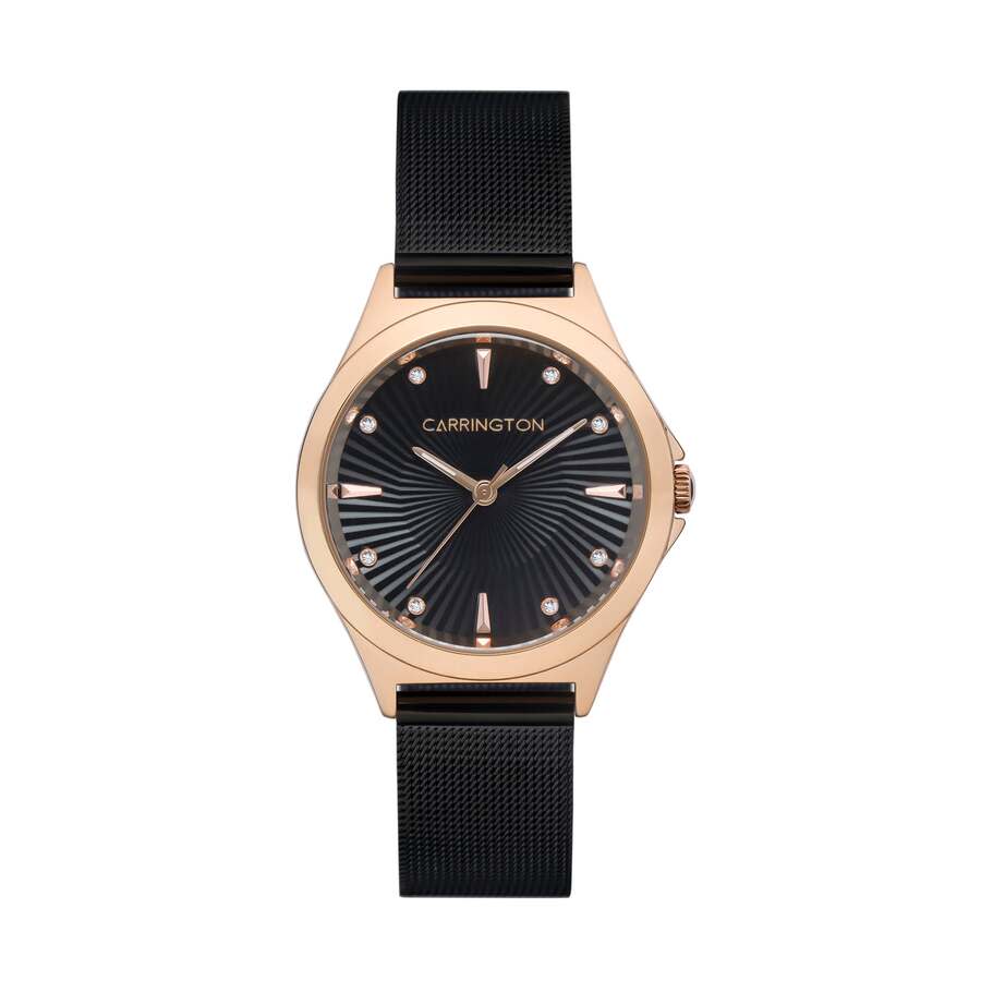 Carrington Rania Quartz Black Dial Ladies Watch CT-2017-55