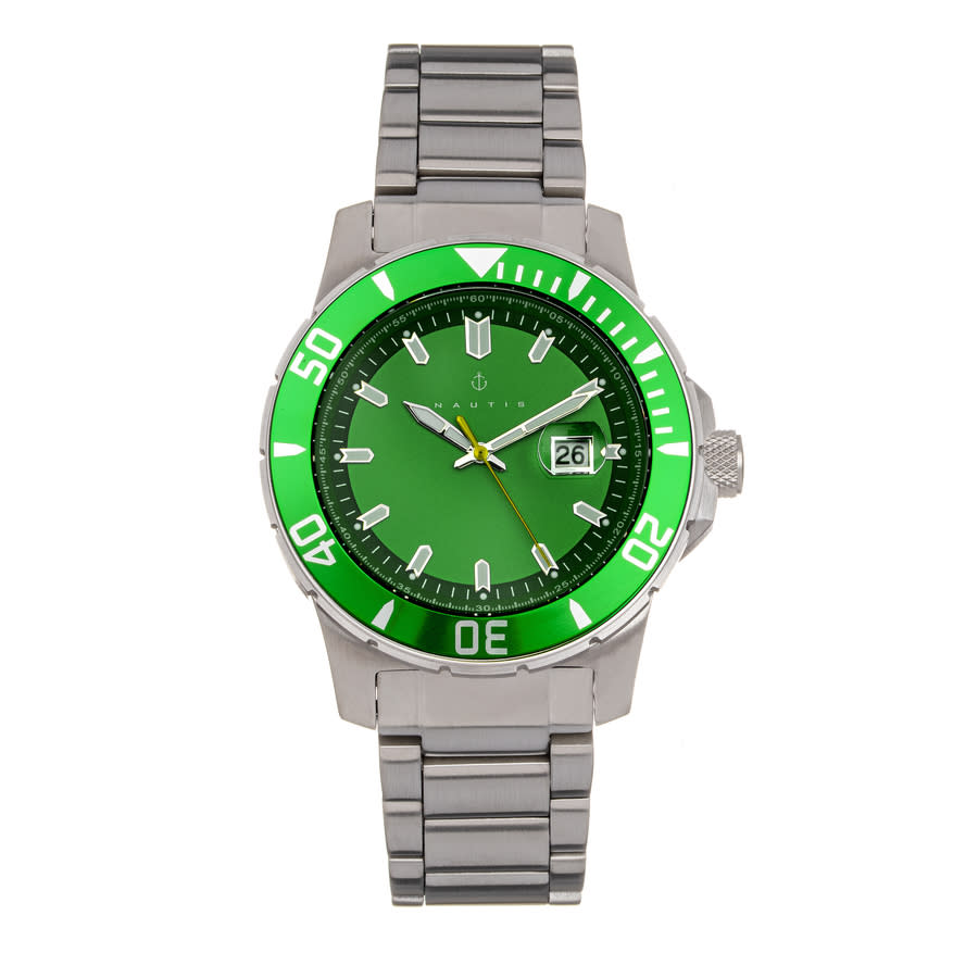 Nautis Admiralty Pro 200 Quartz Green Dial Mens Watch GL2008-F