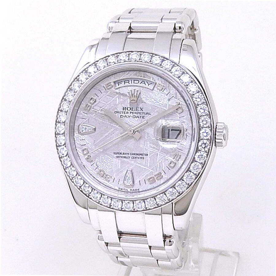 Preowned Rolex Day Date Automatic Chronometer Diamond Mens Watch 18946 MTDPM