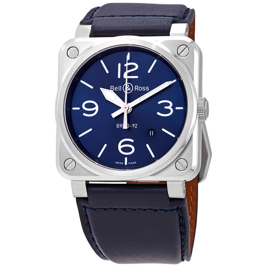 Bell and Ross Aviation Automatic Blue Dial Mens Watch BR0392-BLU-STSCA 2250$