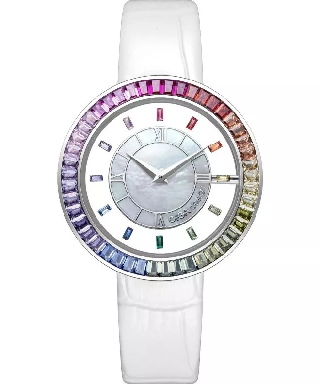 Ciga Design Sparkle Quartz Crystal White Dial Ladies Watch D022-SIRB-1WH