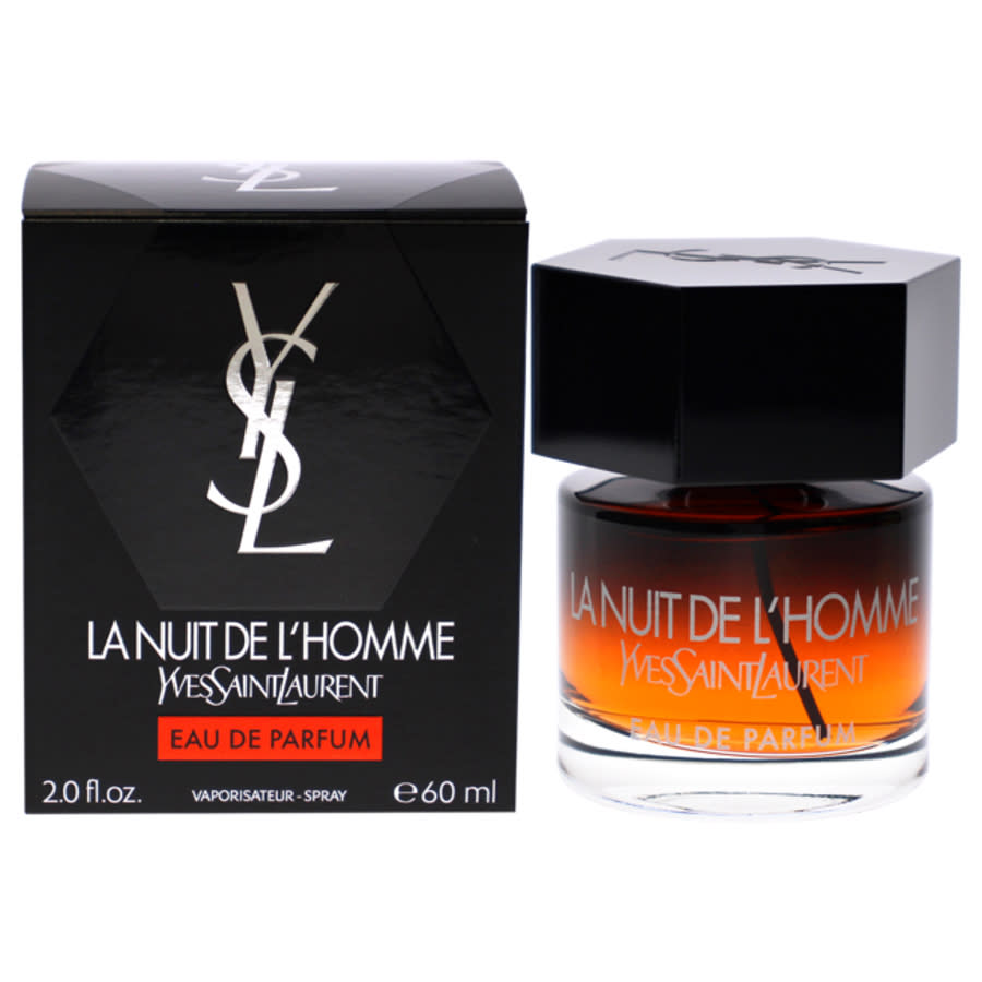 Yves Saint Laurent Mens La Nuit De LHomme EDP Spray 2 oz Fragrances 3614272648340
