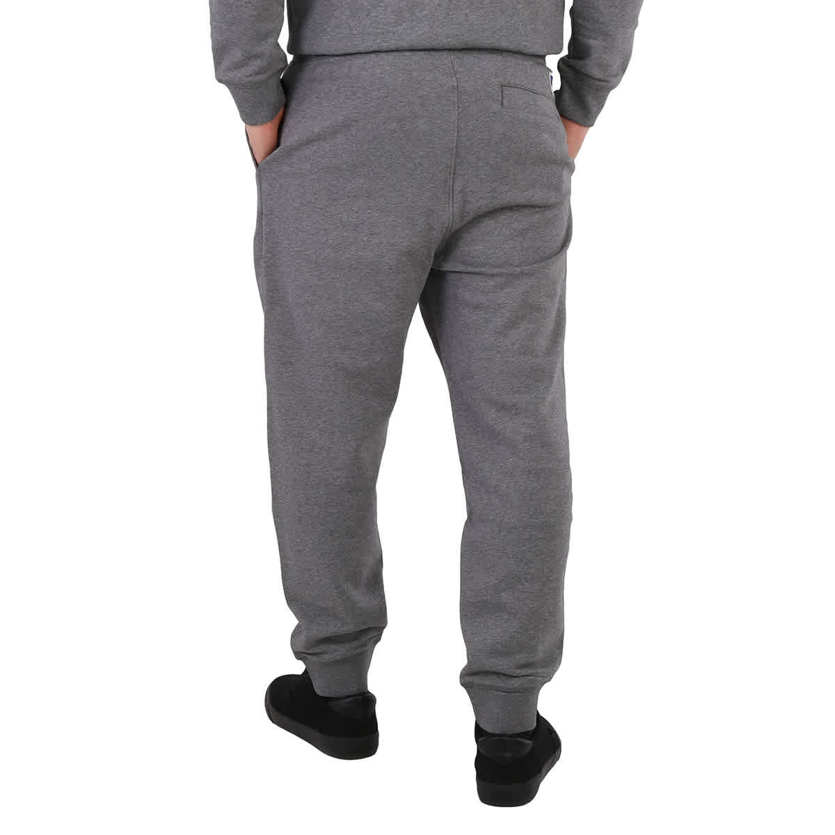 Track Pants Gray Cotton Blend