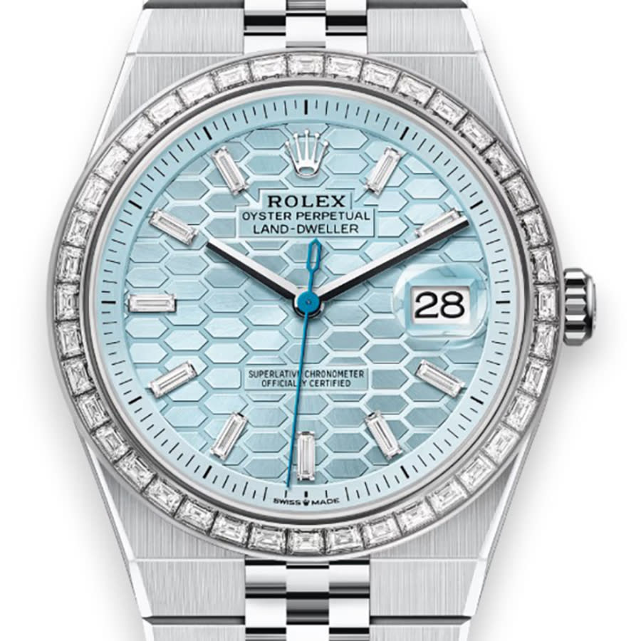 Rolex Land Dweller Automatic Chronometer Diamond Mens Watch M127386TBR0001