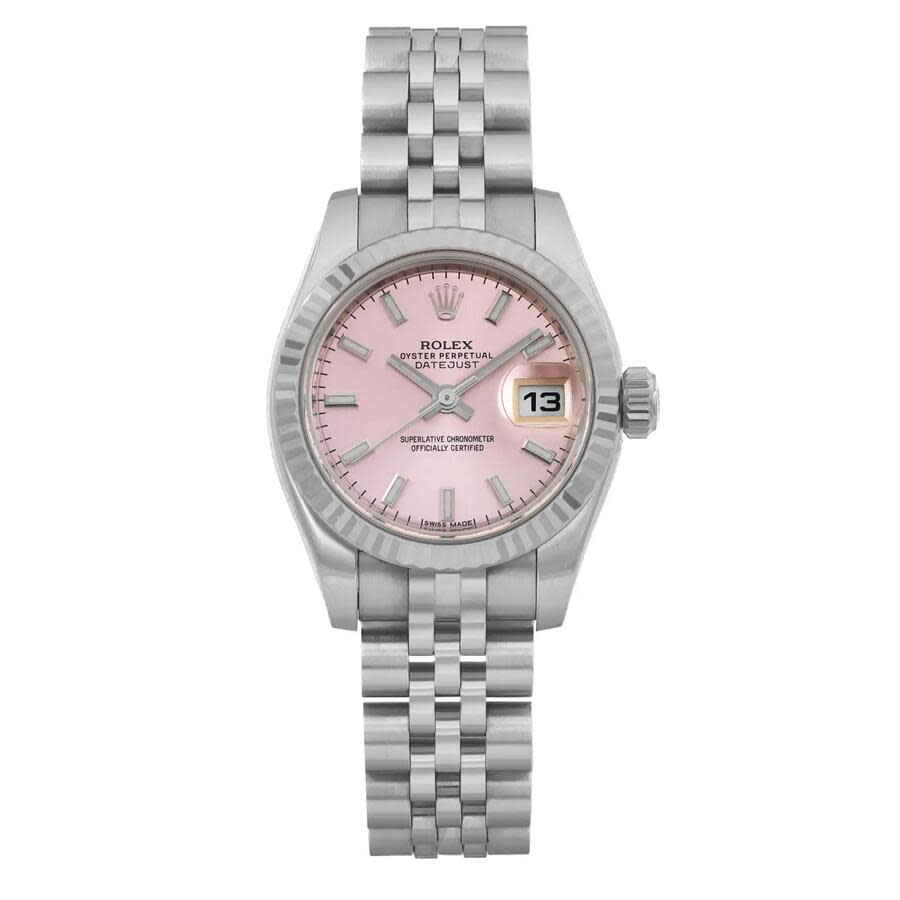 Preowned Rolex Rolex LadyDatejust Automatic Chronometer Pink Dial Ladies Watch 179174 PSJ
