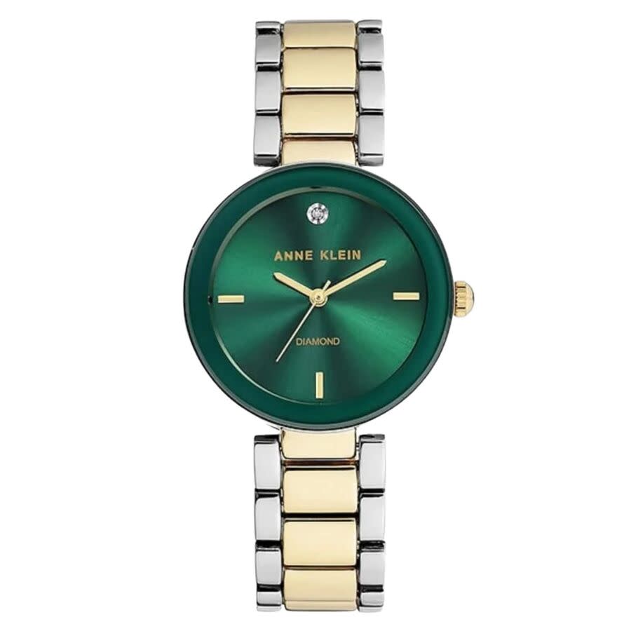 Anne Klein Classic Green Dial Ladies Watch AK-1363GNTT 53$