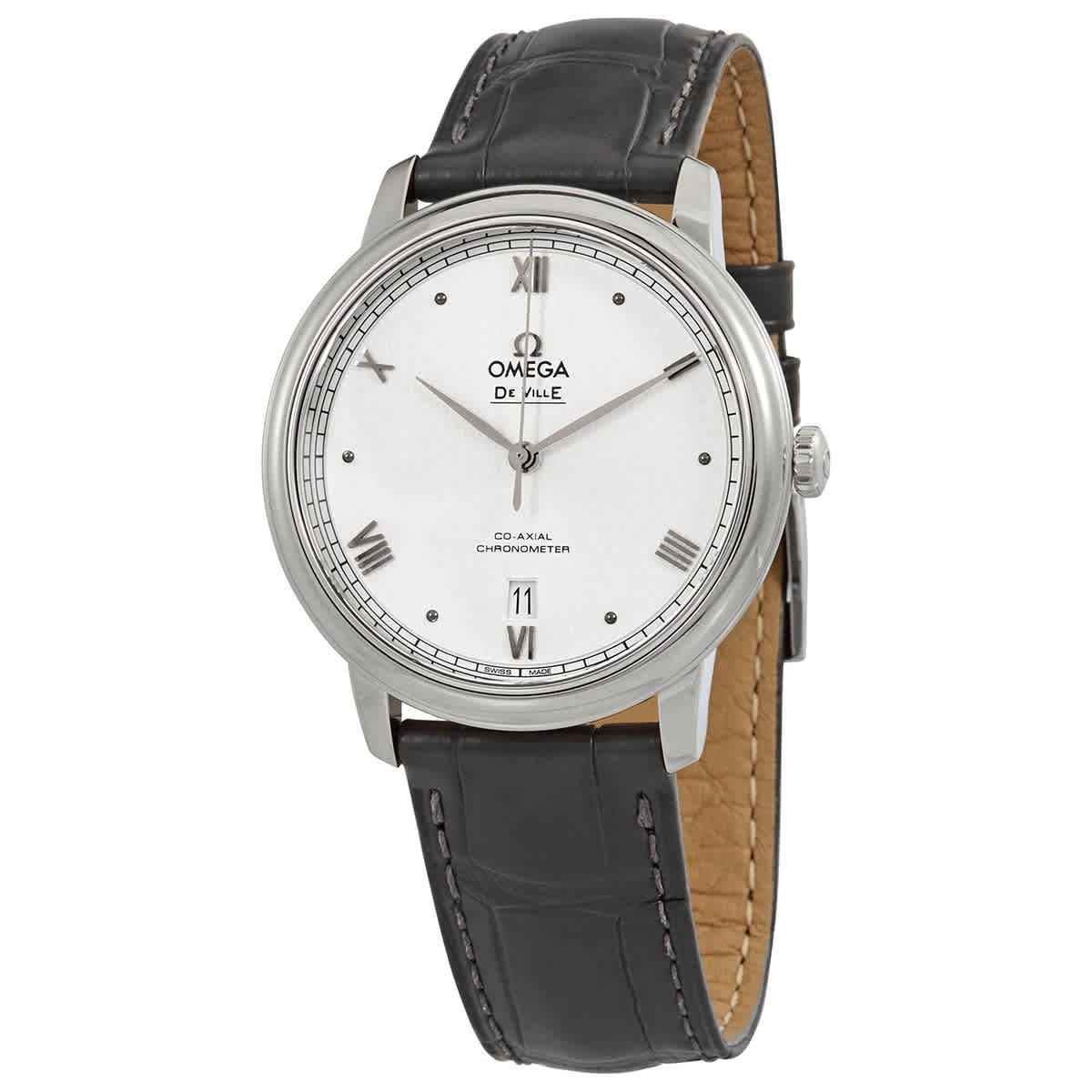 Omega De Ville Prestige Automatic Chronometer Silver Dial Mens Watch 42413402002007 2995$