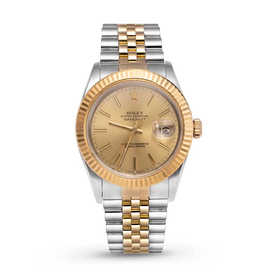 Preowned Rolex Datejust Automatic Chronometer Champagne Dial Unisex Watch 16013 CSJ