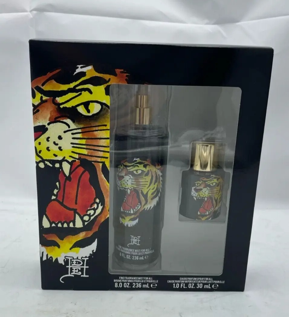 Ed Hardy Tiger Ink / Christian Audigier 2 Pc Gift Set (U)