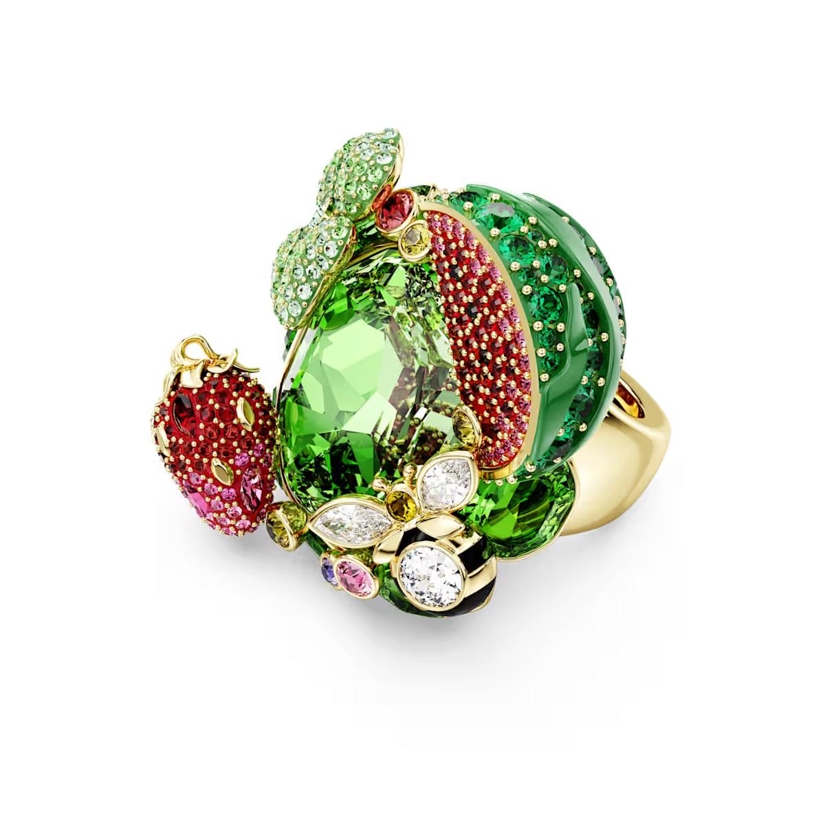 Swarovski Idyllia Multicolored Motif Ring, Size 55-60