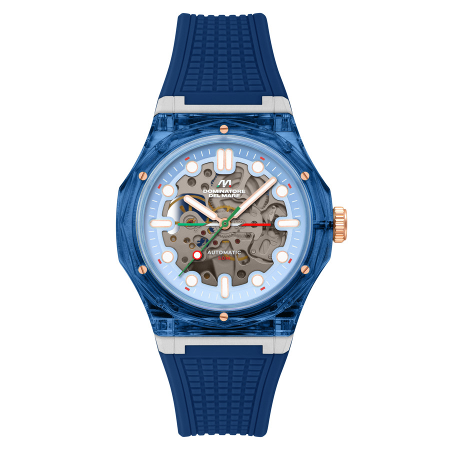 Dominatore Del Mare Ravello Automatic Blue Dial Mens Watch DD-8029-01