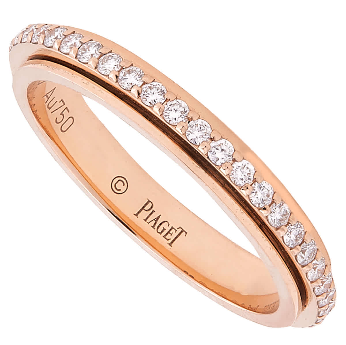 Piaget Possession 18k Rose Gold 032 CT Diamond Ring Size 53 2850$
