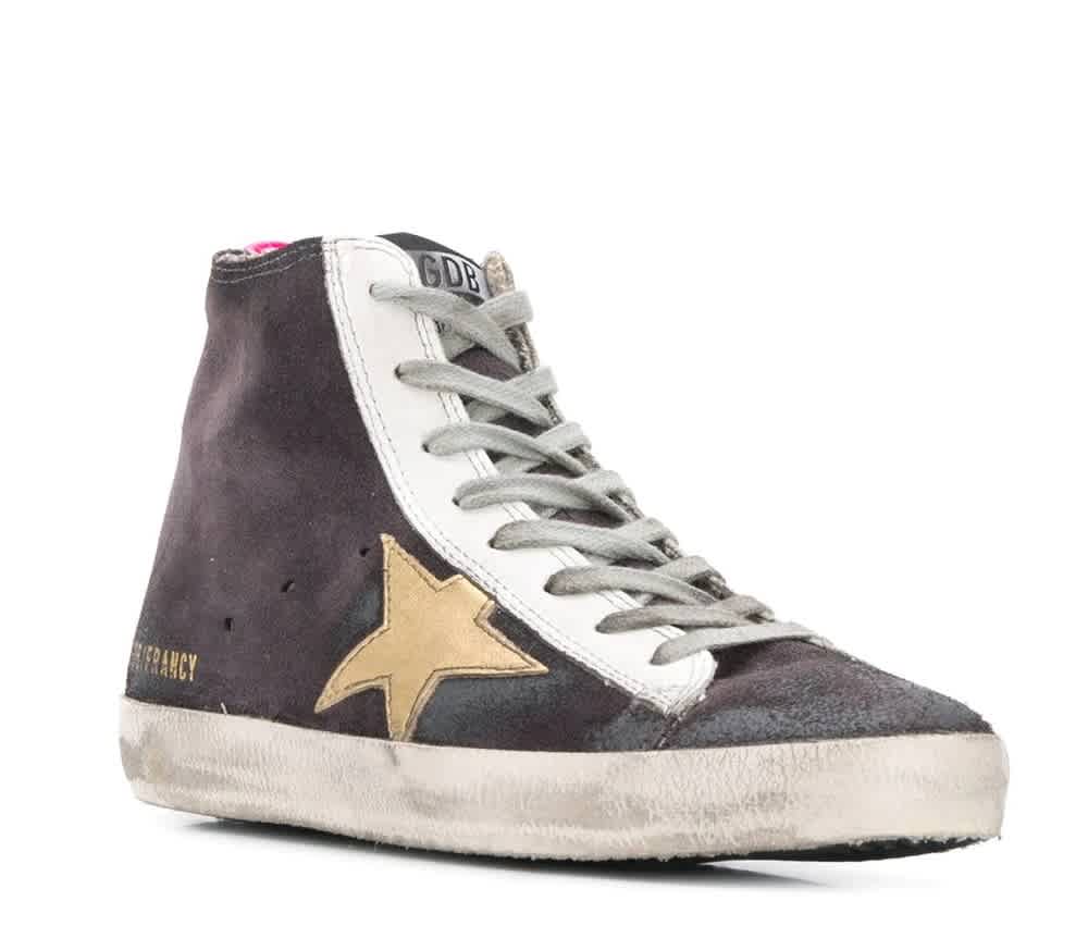 Golden Goose Deluxe Brand Ladies Gold Star Suede Francy Sneakers Ebay