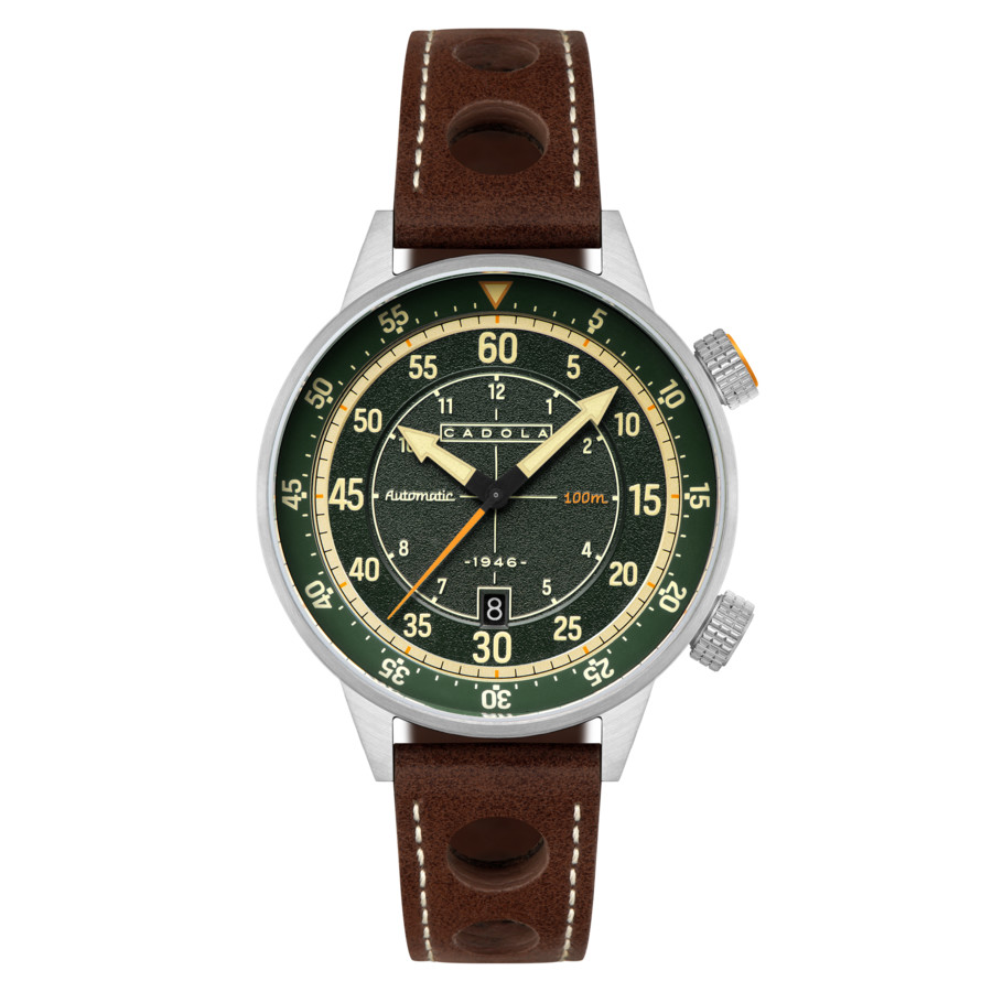 Cadola Rally Timer Automatic Green Dial Mens Watch CD-1059-04 189$