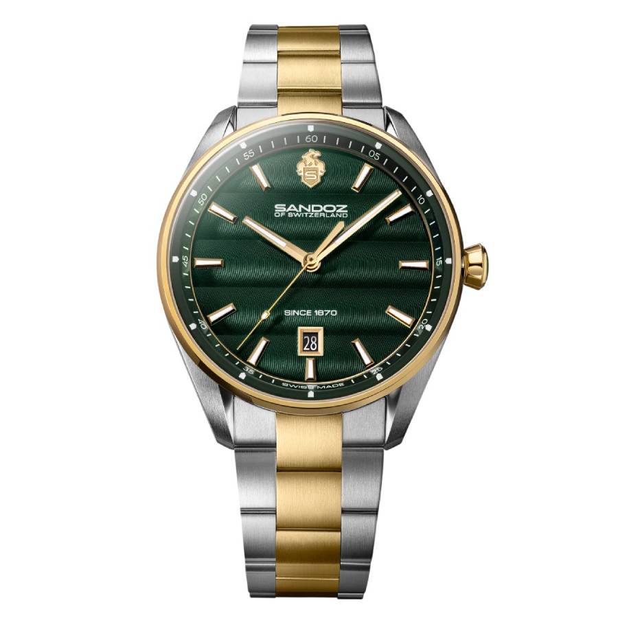 Sandoz Bachelin Quartz Green Dial Mens Watch SZWGH0001111