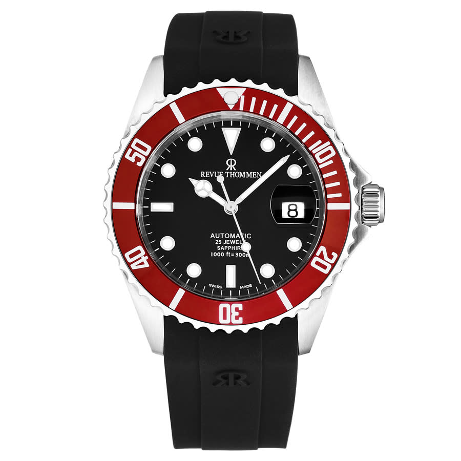 Revue Thommen Diver Automatic Black Dial Mens Watch 175712836 736$
