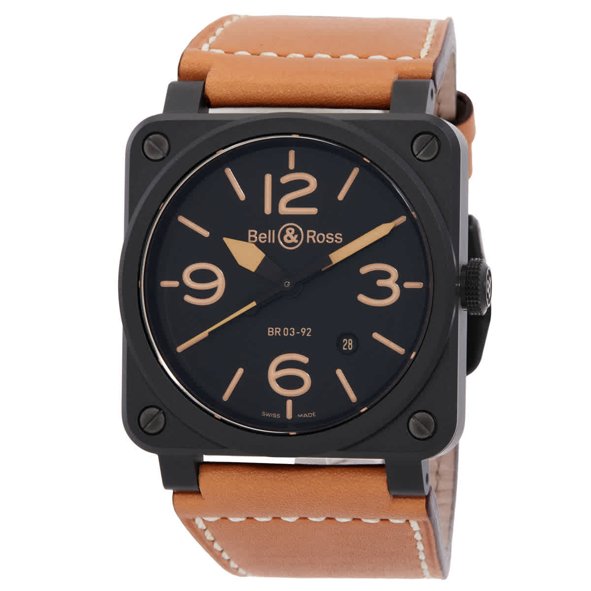 Bell and Ross Heritage Ceramic Black Dial Mens Watch BR0392-CERAM-HER 2250$