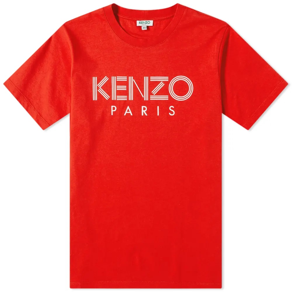red and black kenzo shirt