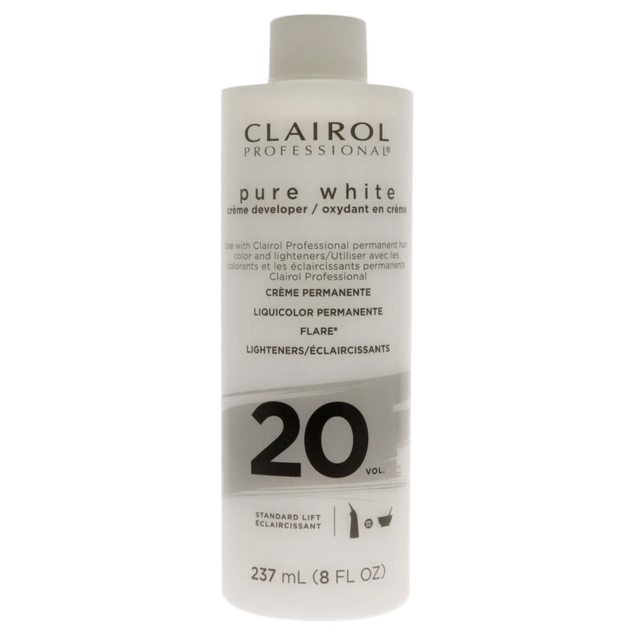 Clairol Pure White 20 Volume Creme Developer Lightener 8 oz Hair Care 007001811433