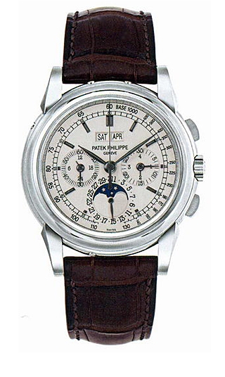 Pre-owned Patek Philippe Chronograph Perpetual Calendar Chronograph Silver Dial Mens Watch 5970G 235000$