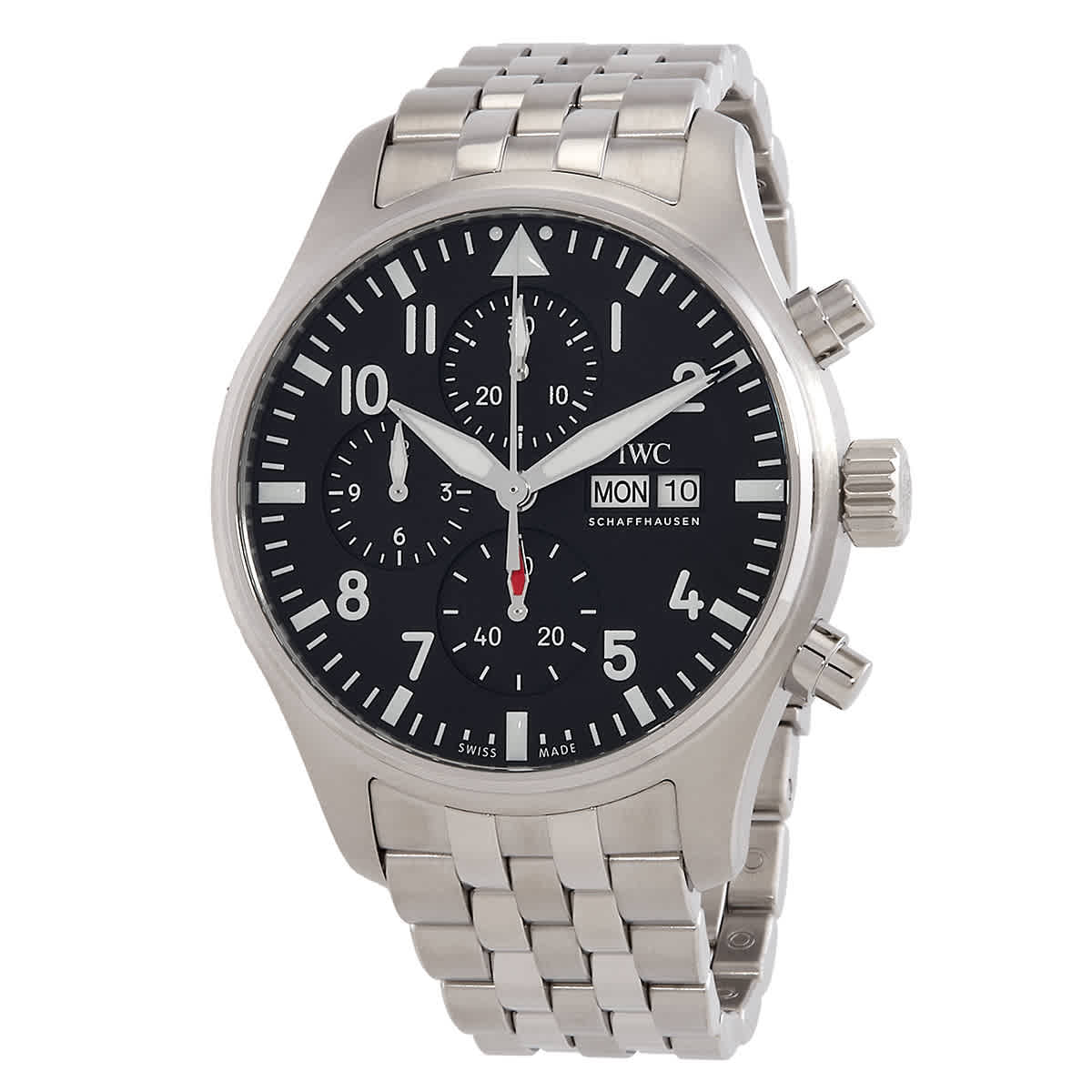 IWC Pilots Chronograph Automatic Black Dial Mens Watch IW378002 7150$
