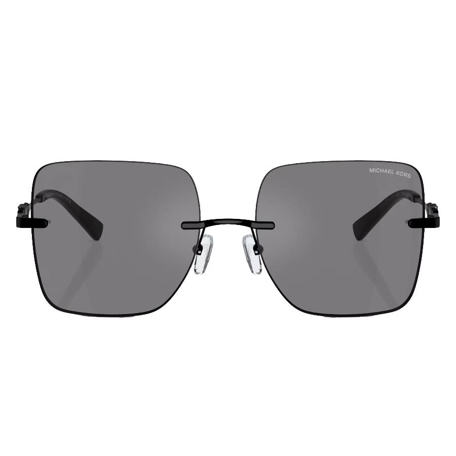 Michael Kors Woman Sunglass Québec -  Frame color: Grey Solid Back Mirror, Lens color: Grey Black