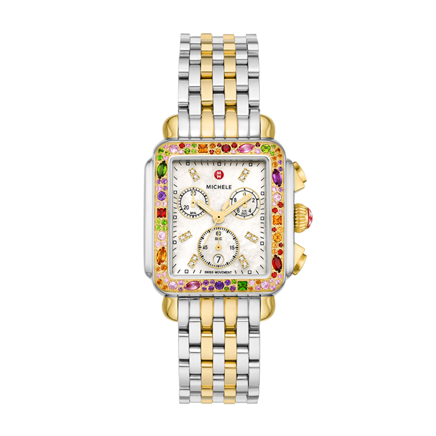 Michele Deco Soiree Chronograph Quartz Diamond Ladies Watch MWW06A000801 2560$