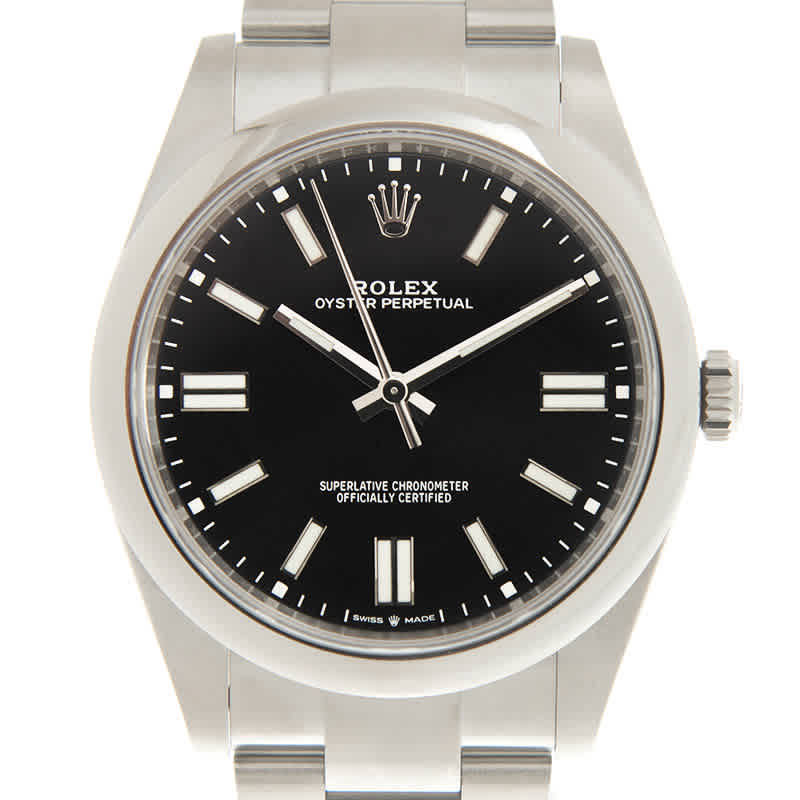 Rolex Oyster Perpetual 41 Automatic Black Dial Mens Watch 124300BKSO