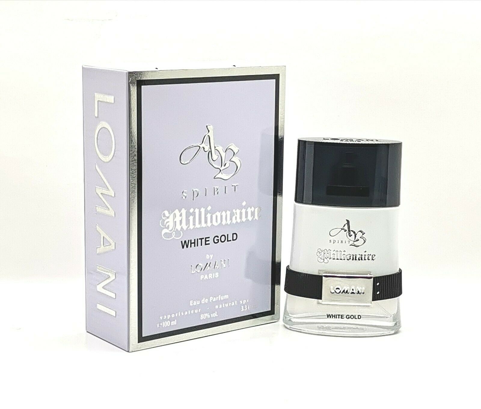 Ab Spirit Millionaire White Gold Lomani EDP Spray 33 oz 100 ml M 20$