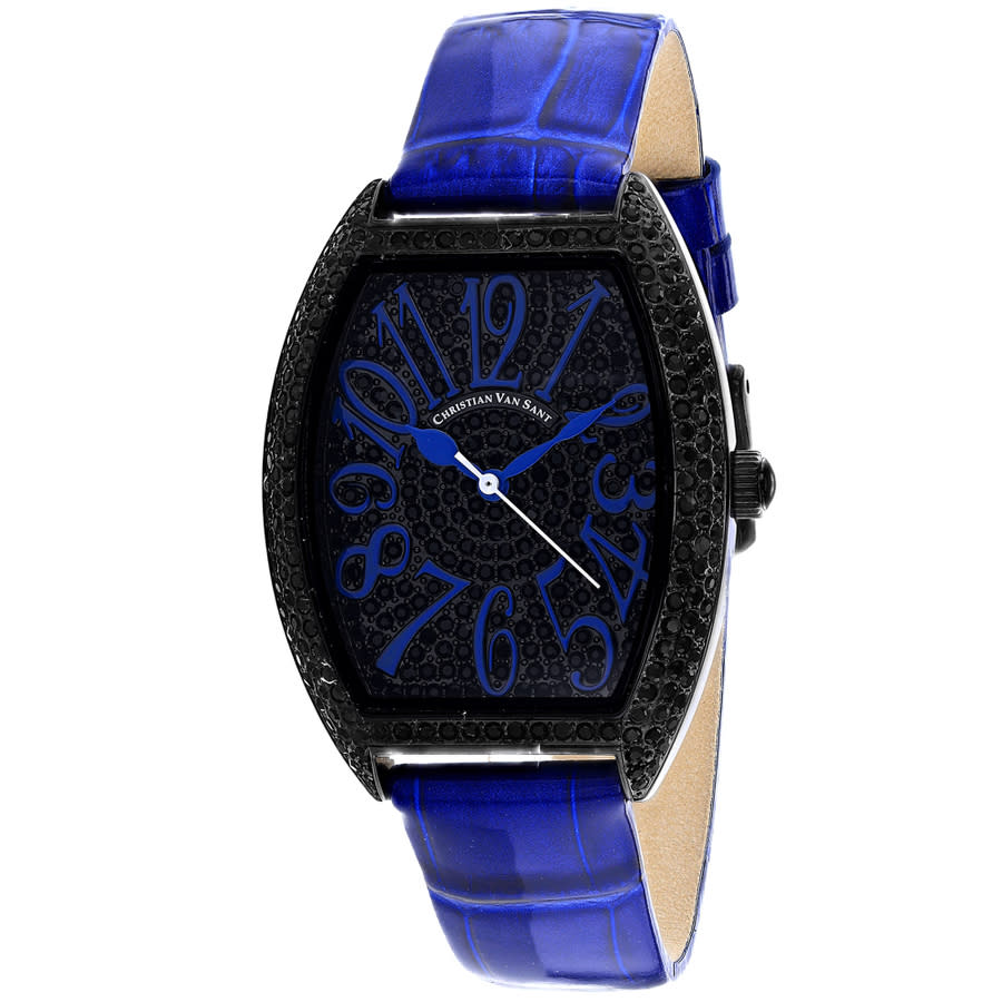 Christian Van Sant Elegant Quartz Black Dial Ladies Watch CV4824