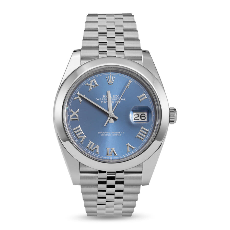 Preowned Rolex Datejust Automatic Chronometer Blue Dial Mens Watch 126334 BLRJ