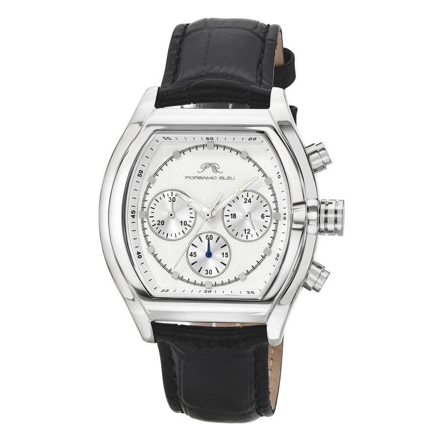 Porsamo Bleu Roman Chronograph Quartz White Dial Mens Watch 1292AROL 212$
