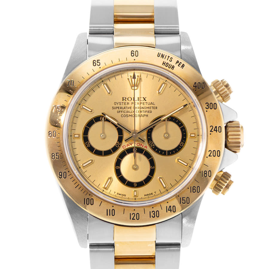Preowned Rolex Cosmograph Daytona Chronograph Automatic Champagne Dial Mens Watch 16523 CSO