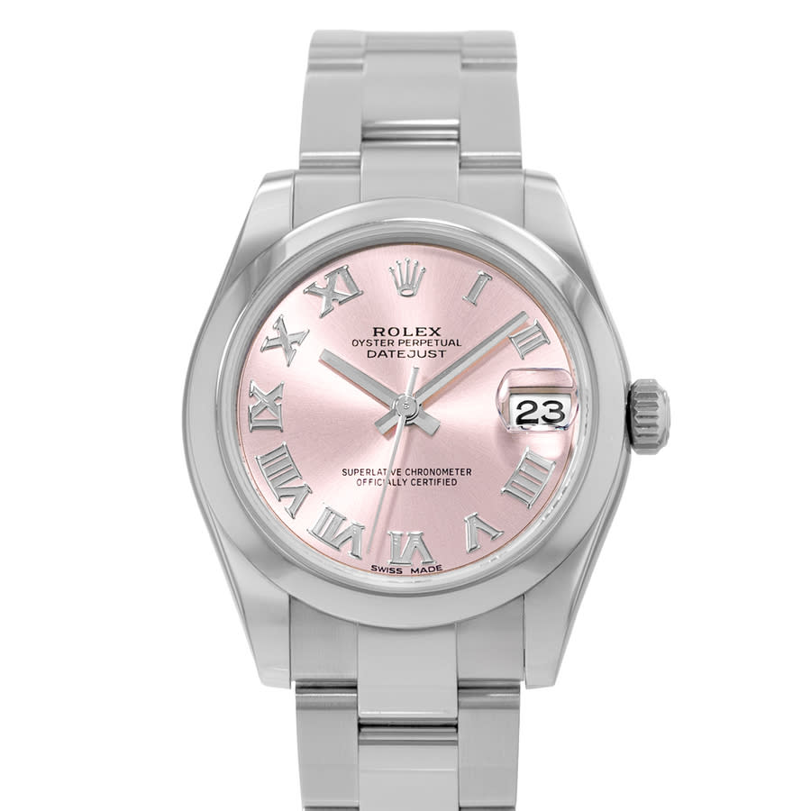 Preowned Rolex Datejust 31 Automatic Chronometer Pink Dial Ladies Watch 178240 PRO