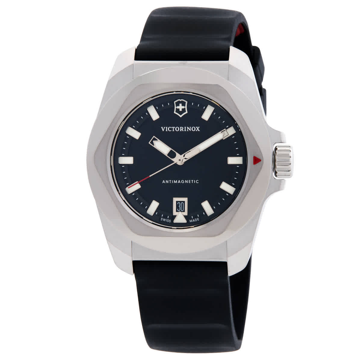 Victorinox INOX Quartz Black Dial Mens Watch 242028 399$