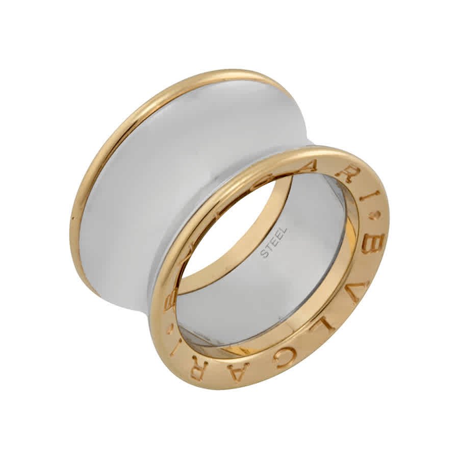 Bvlgari B.zero1 Anish Kapoor Pink Gold and Steel Ring Size