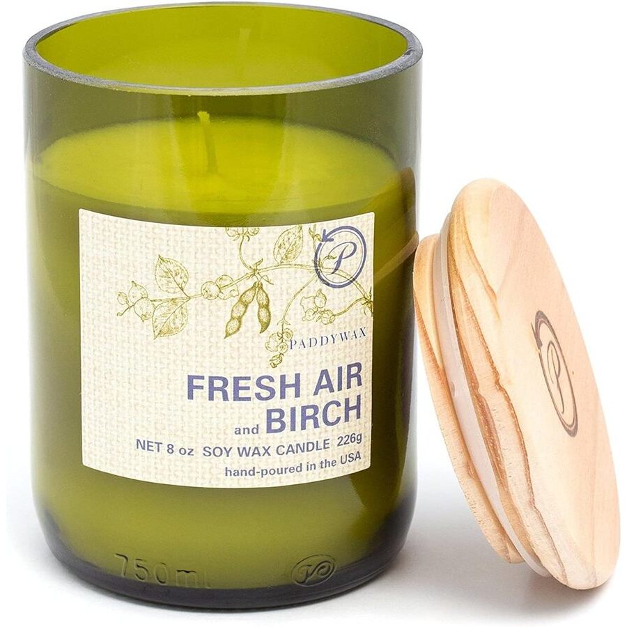 Paddywax Unisex Fresh Air & Birch 8 oz Scented Candle 647658023595
