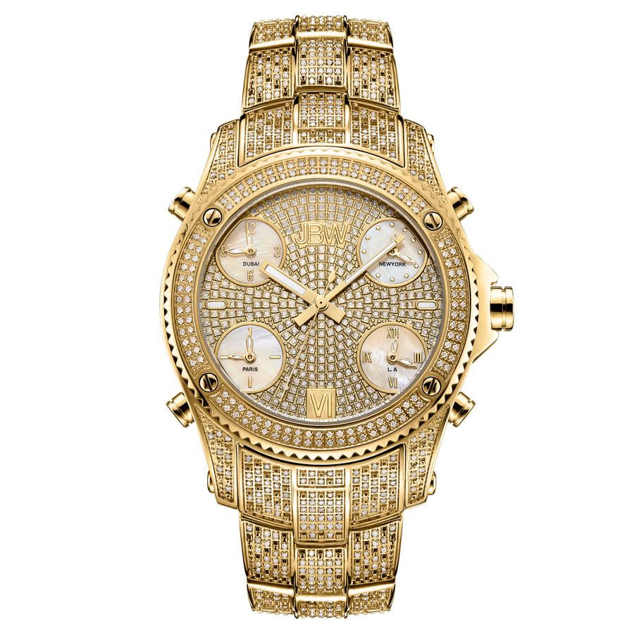JBW Platinum Series Gold-tone Dial Mens Watch PS550A 2376$