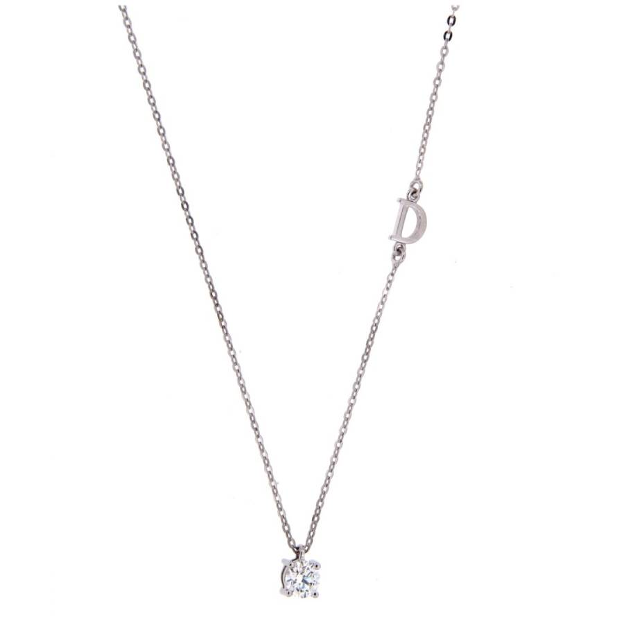 Damiani Ladies White Gold 0.30 CT Diamond Necklace