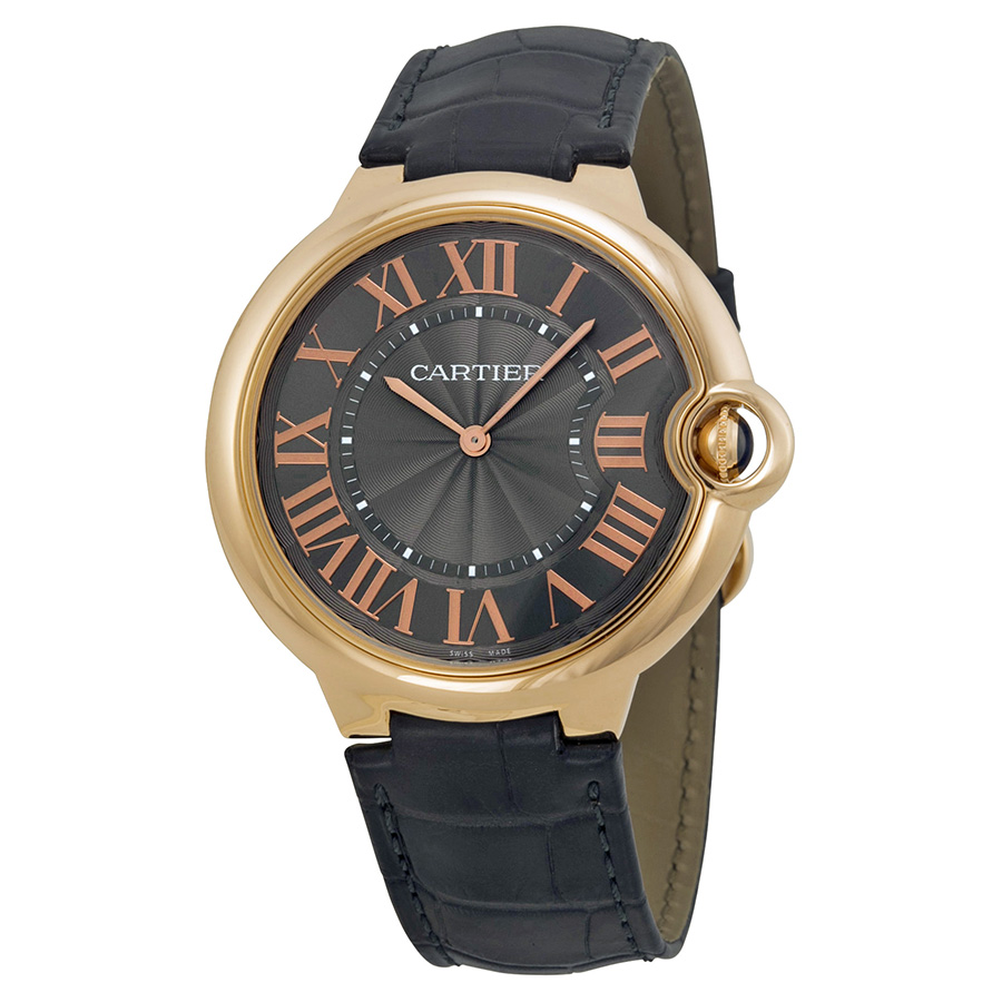 Preowned Cartier Ballon Bleu De Cartier Grey Dial Mens Watch W6920089