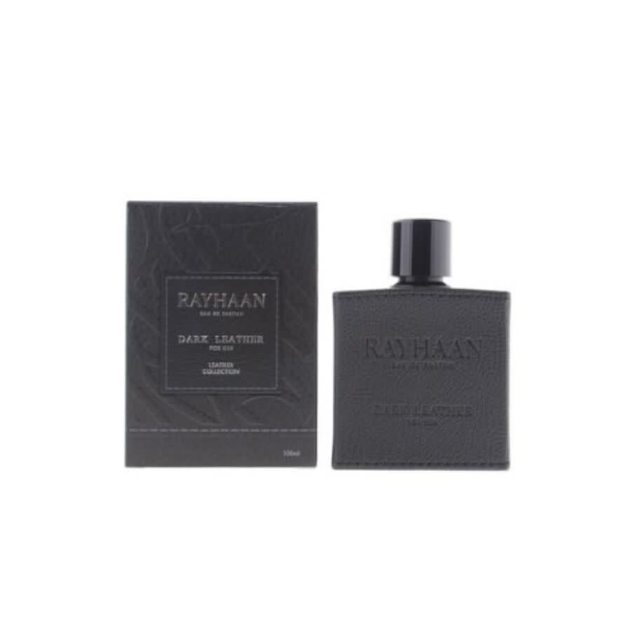 Rayhaan Mens Dark Leather EDP Spray 3.38 oz Fragrances 6298044138627